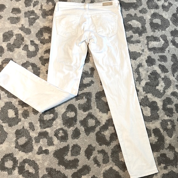 AG Adriano Goldschmied The Stilt Cigarette Skinny White Jeans Size 26 EUC - Picture 2 of 7
